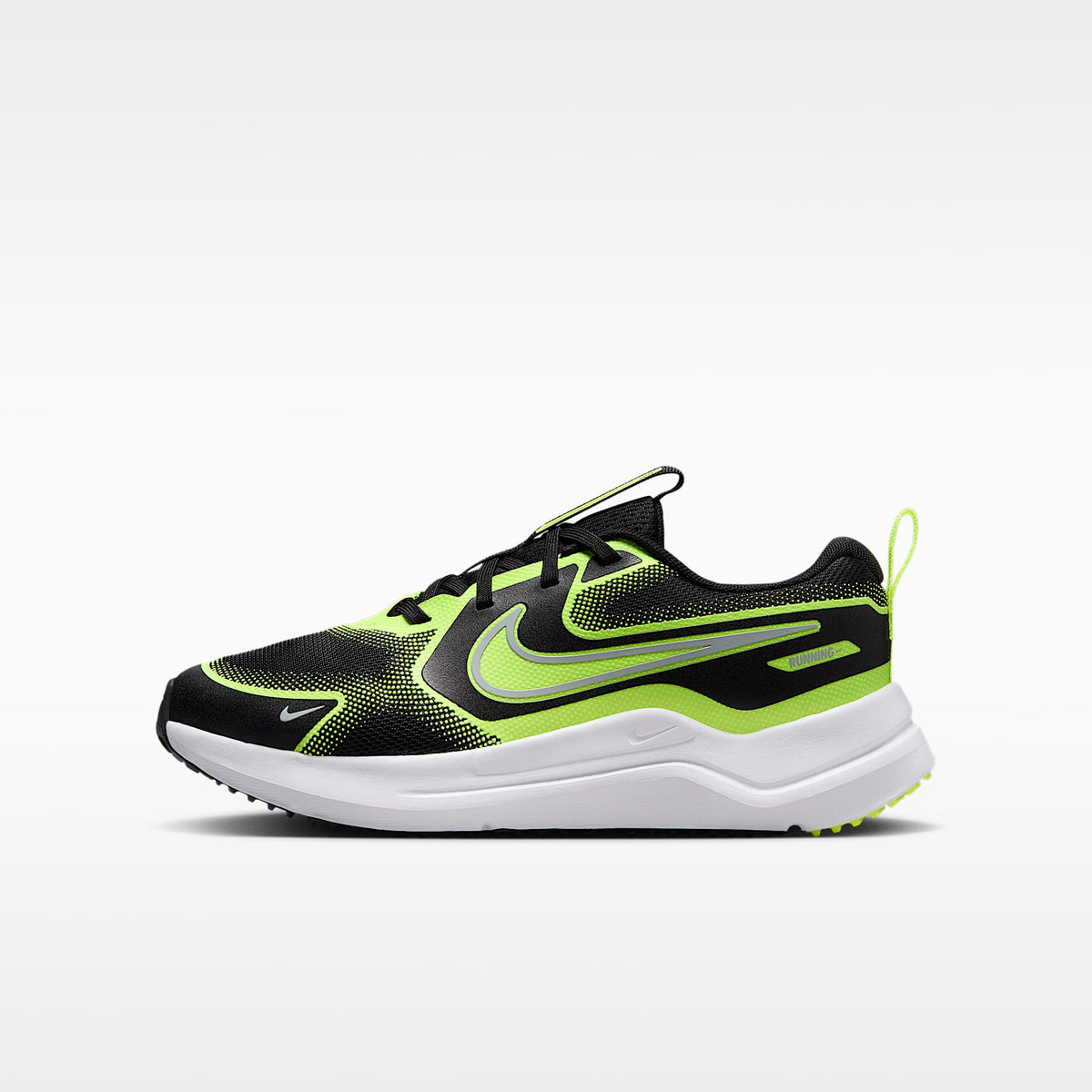 Nike Cosmic Runner – Negro/Volt/Gris lobo – vista 1