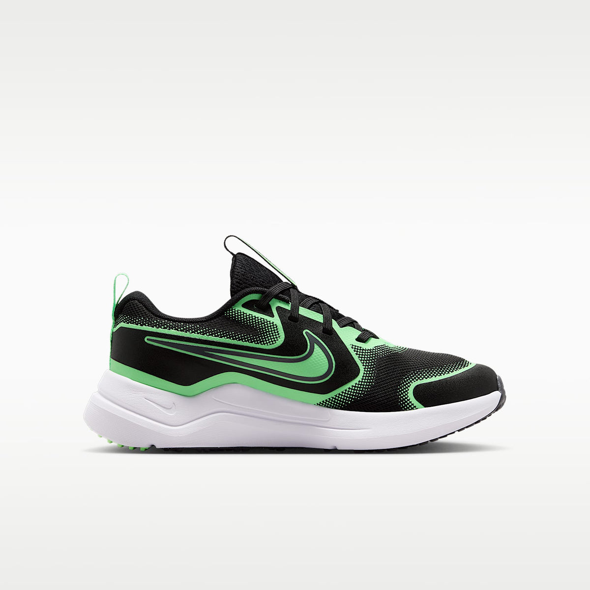 Nike Cosmic Runner – Negro/Verde ilusión/Gris azulado – vista 3