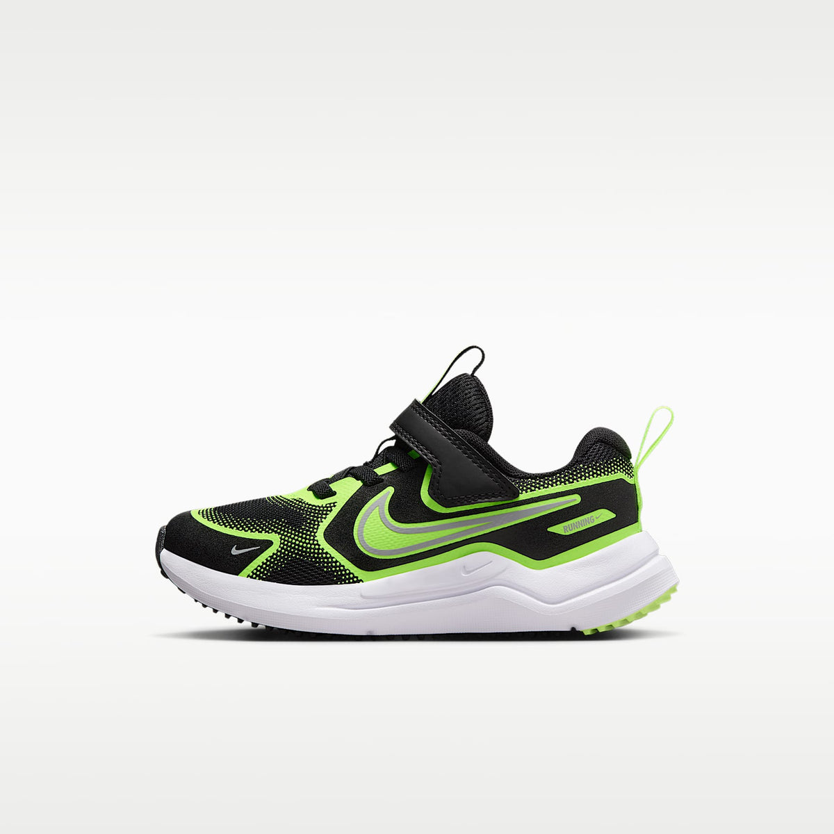 Nike Cosmic Runner – Negro/Volt/Gris lobo – vista 1