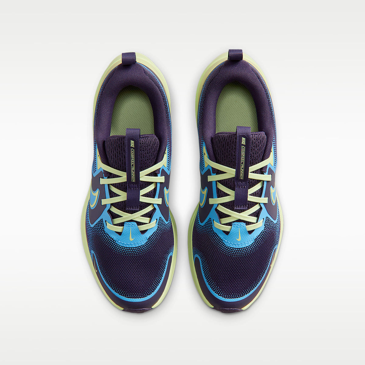 Nike Cosmic Runner – Pasa oscuro/Lima líquida claro/Blanco/Azul universitario – vista 4