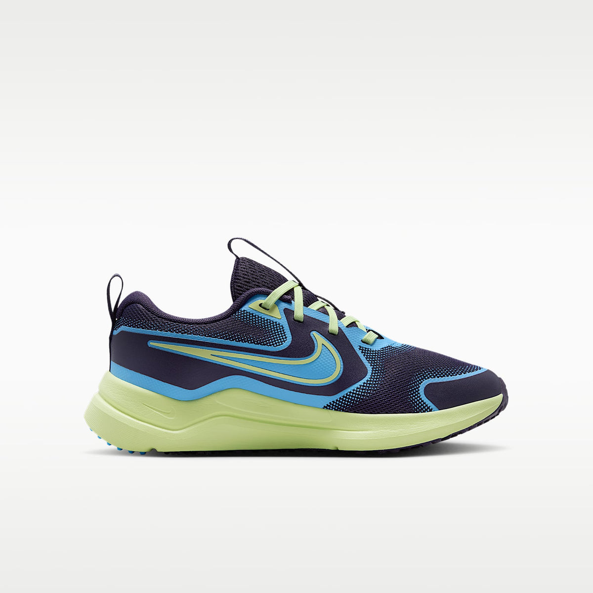 Nike Cosmic Runner – Pasa oscuro/Lima líquida claro/Blanco/Azul universitario – vista 3