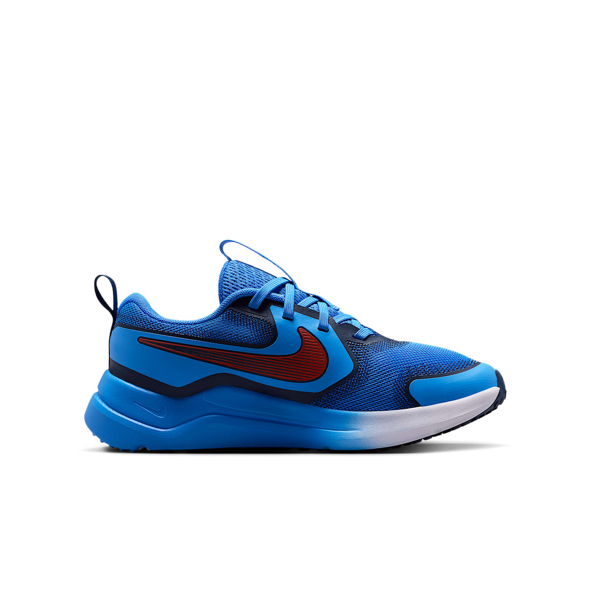 Nike Cosmic Runner – Azul cristal/Azul marino medianoche/Rojo picante – vista 3