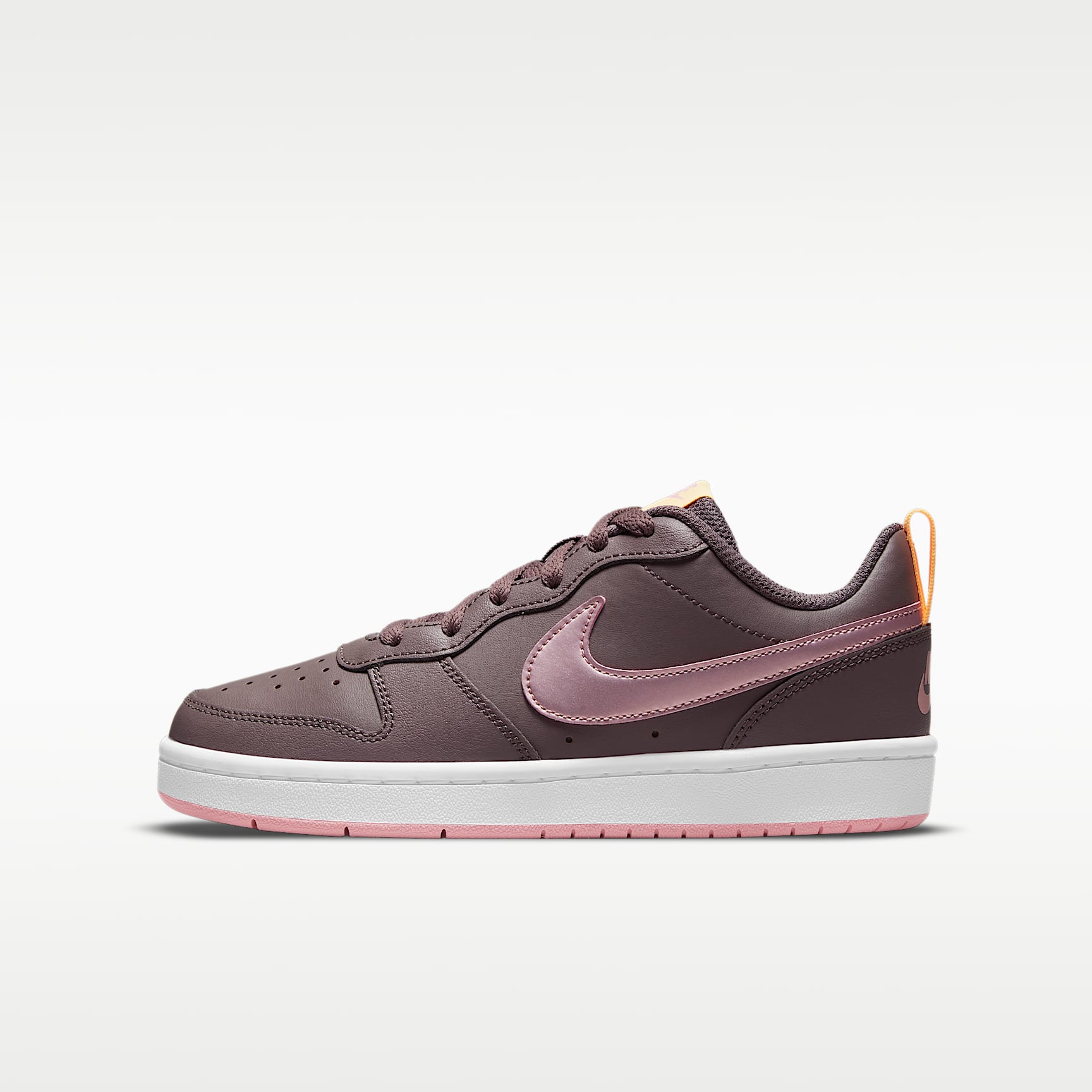 Nike Court Borough Low 2 – Violeta mineral/Tinte melón/Rosa vidrio – vista 1