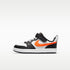 Nike Court Borough Low 2 – Blanco/Negro/Gris humo oscuro/Naranja total – vista 1