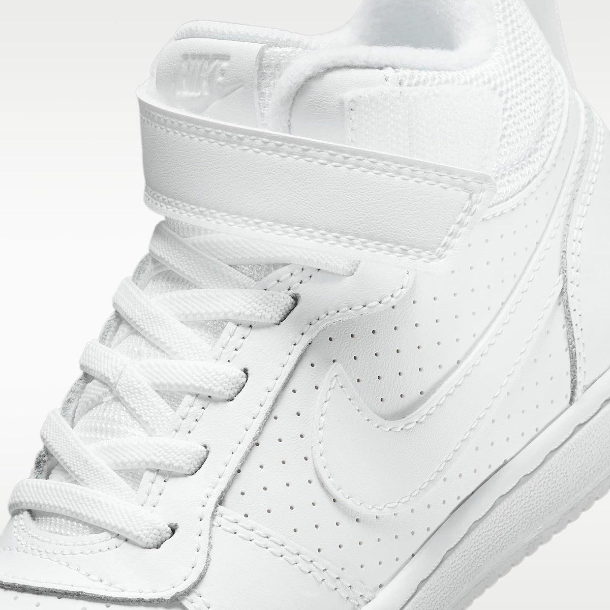 Nike Court Borough Mid – Blanco/Blanco – vista 7