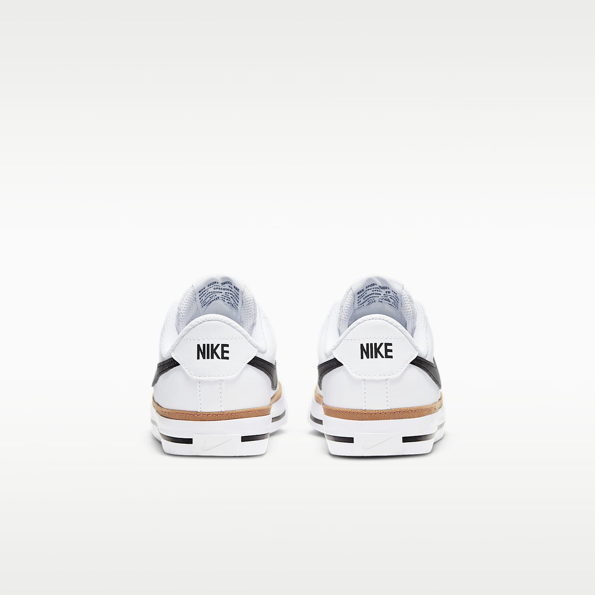 Nike Court Legacy – Blanco/Ocre desierto/Marrón claro goma/Negro – vista 6
