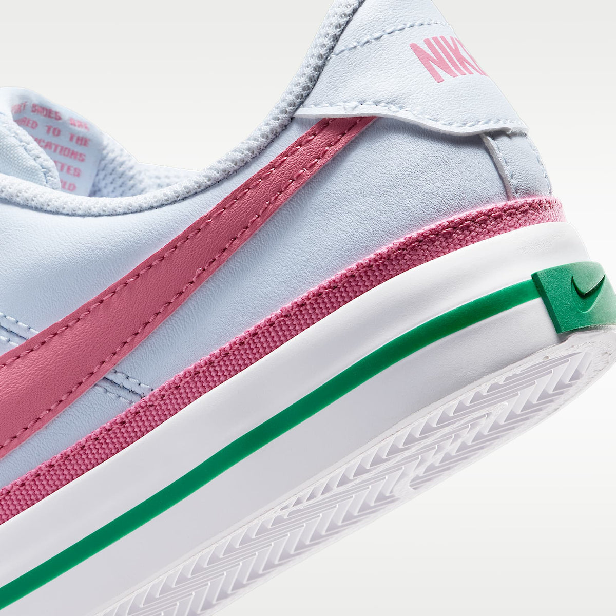 Nike Court Legacy – Gris fútbol/Blanco/Malaquita/Peonía – vista 8