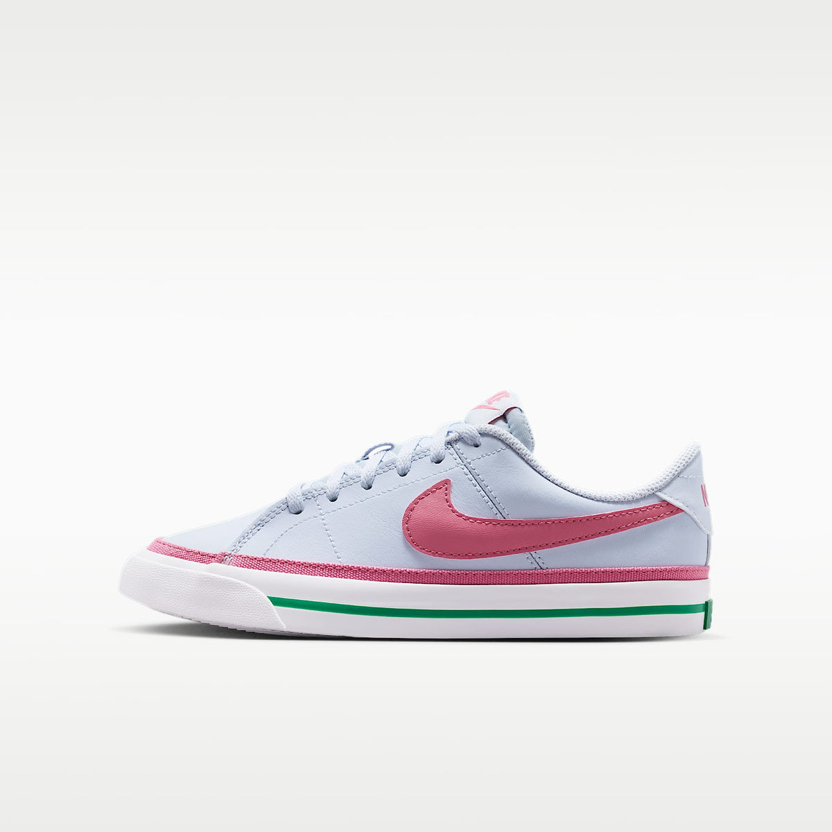 Nike Court Legacy – Gris fútbol/Blanco/Malaquita/Peonía – vista 1