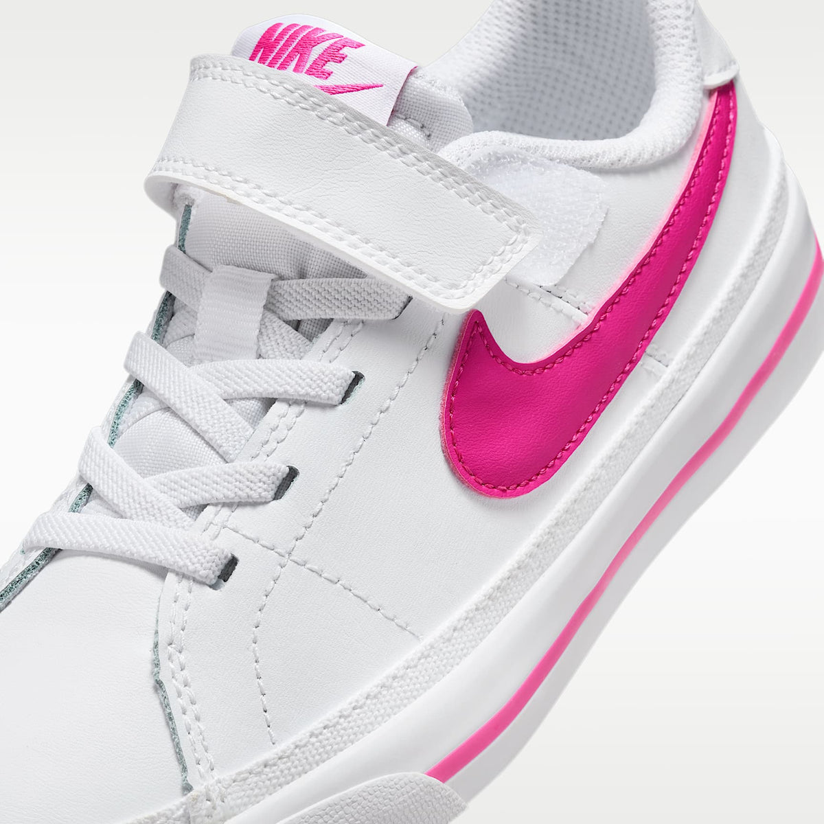 Nike Court Legacy – Blanco/Fucsia láser – vista 7