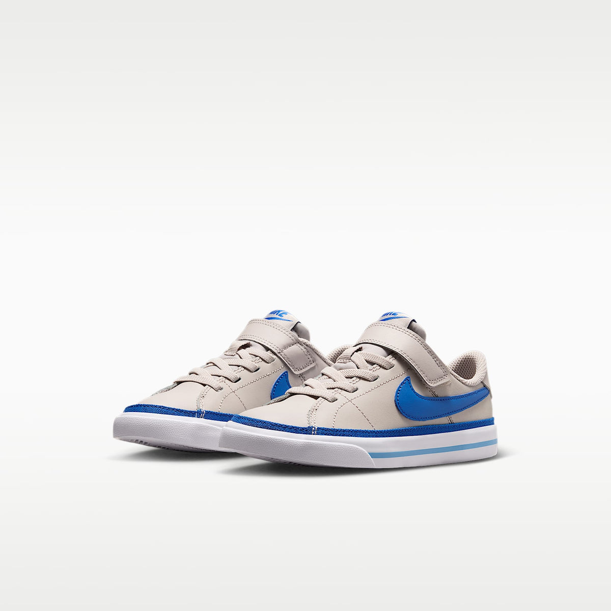 Nike Court Legacy – Gris partícula/Blanco/Azul fútbol/Royal juego – vista 5