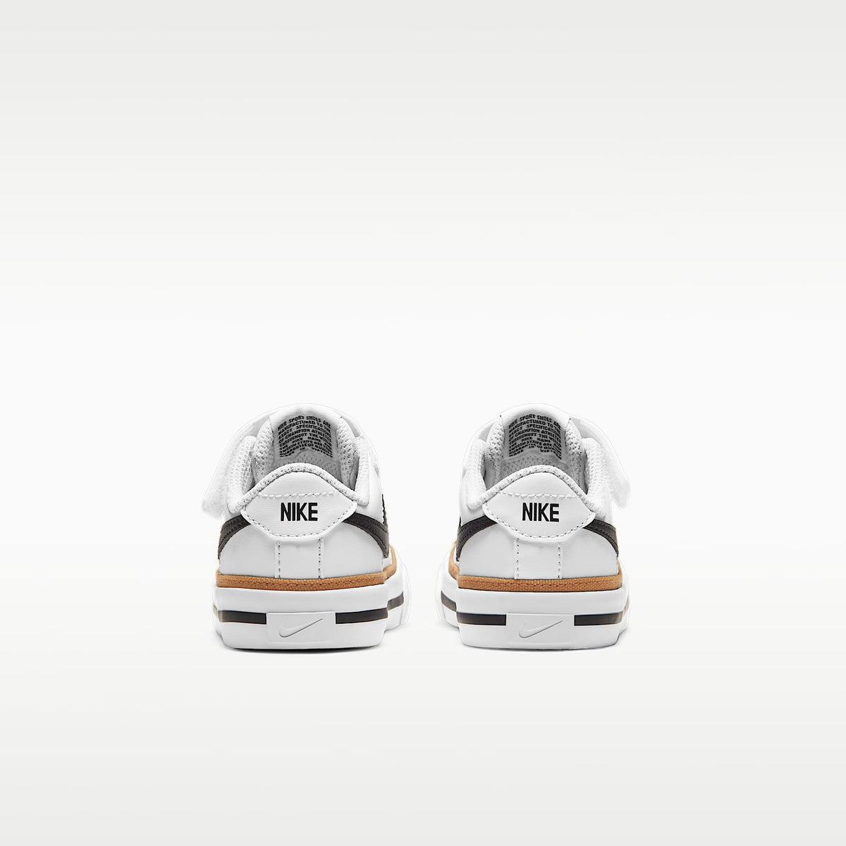 Nike Court Legacy – Blanco/Ocre desierto/Marrón claro goma/Negro – vista 6