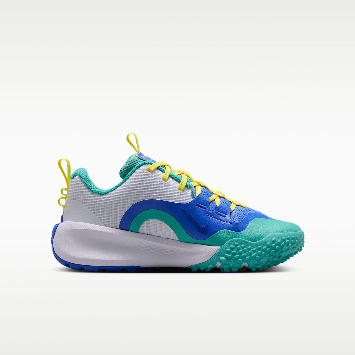 Nike Cross Turf – Azul verdoso lavado/Azul carrera claro/Azul eléctrico/Amarillo sónico – vista 3