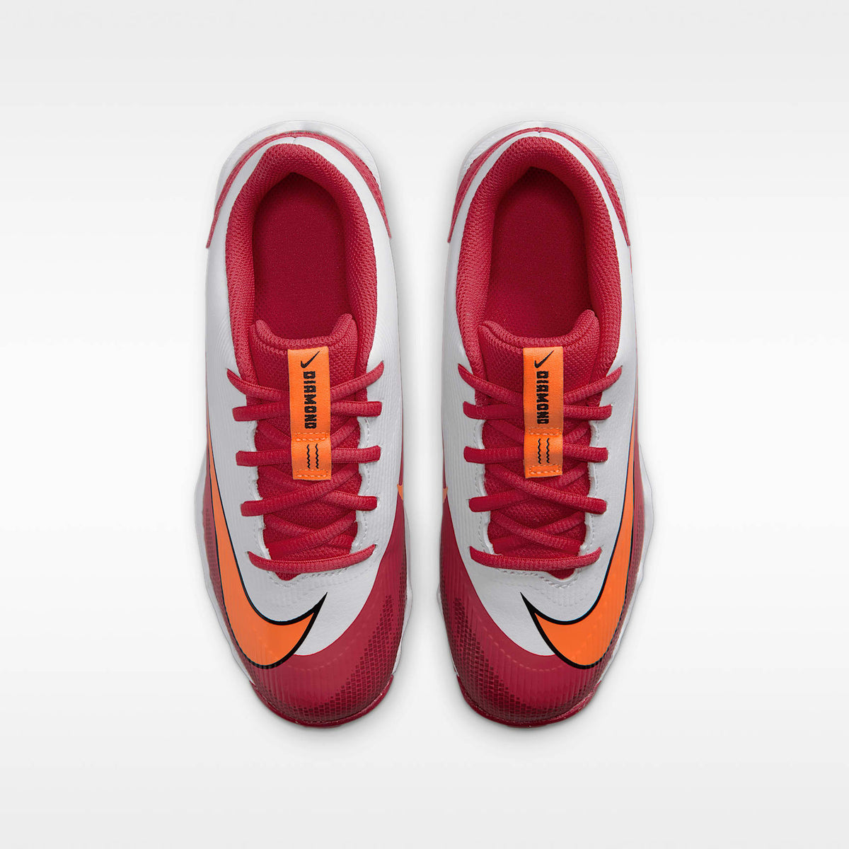 Nike Diamond Clutch – Rojo fusión/Rojo universitario/Blanco/Resplandor crepuscular – vista 4