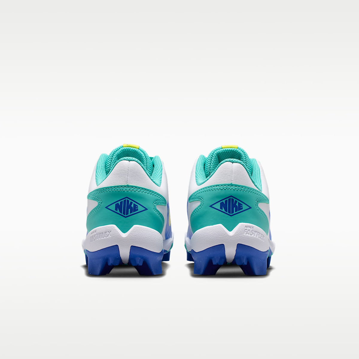 Nike Diamond Clutch – Azul verdoso lavado/Azul carrera claro/Azul eléctrico/Amarillo sónico – vista 6