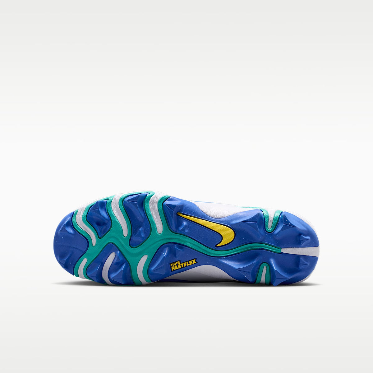 Nike Diamond Clutch – Azul verdoso lavado/Azul carrera claro/Azul eléctrico/Amarillo sónico – vista 2