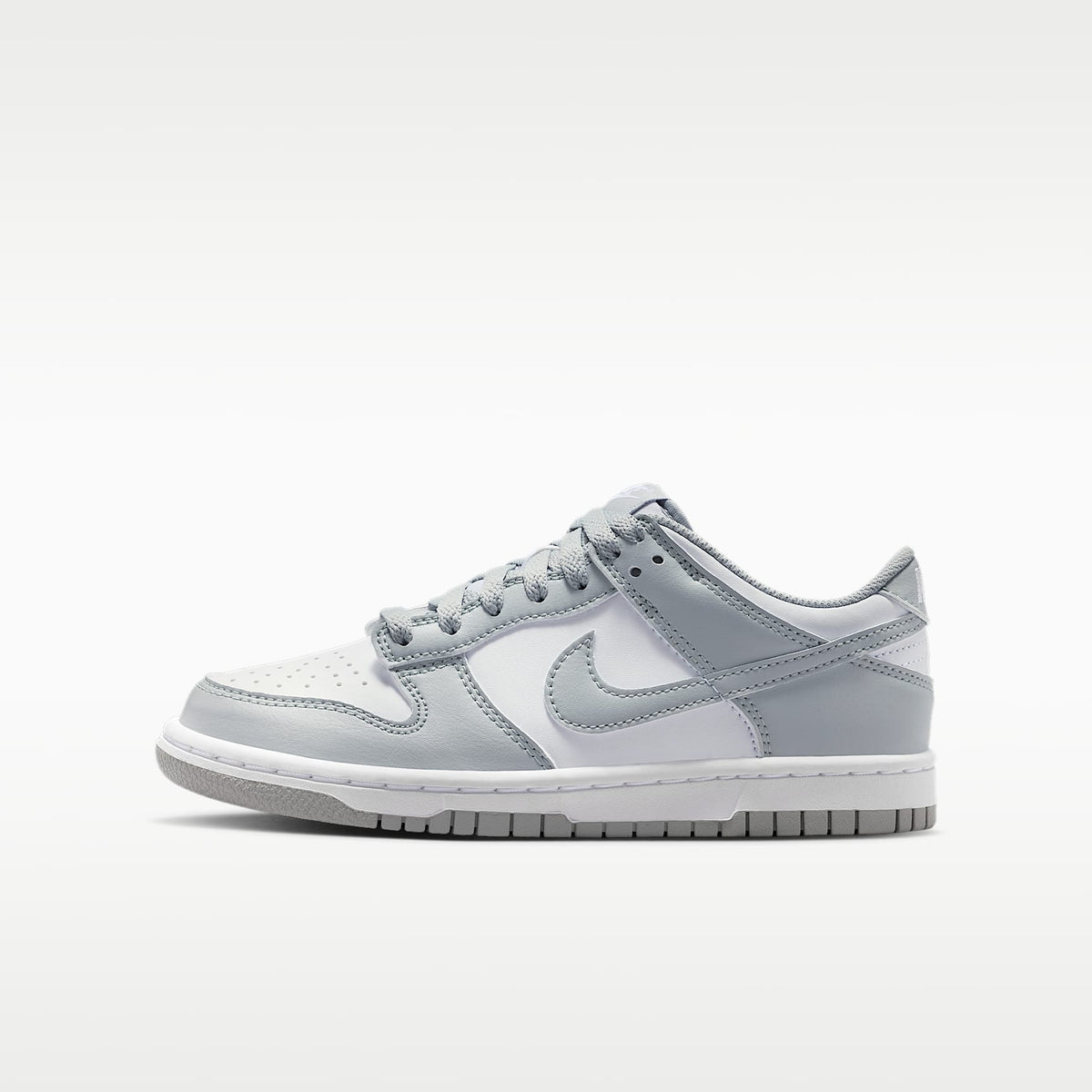 Nike Dunk Low – Blanco/Blanco/Gris humo claro – vista 1