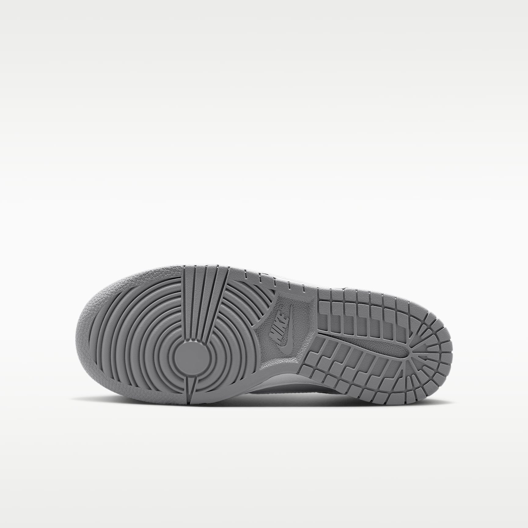 Nike Dunk Low – Blanco/Blanco/Gris humo claro – vista 2