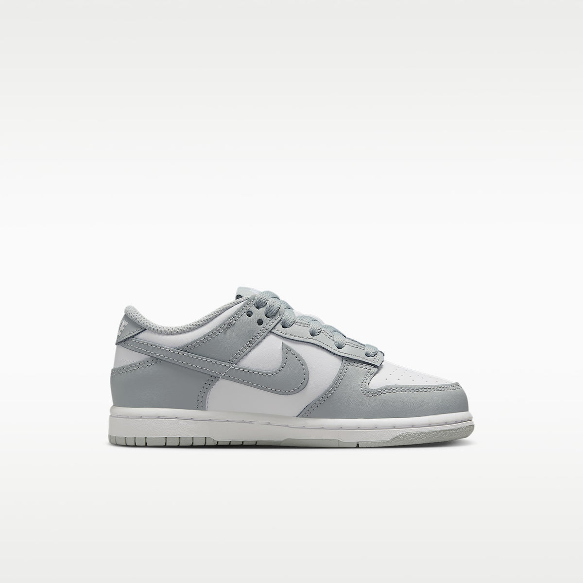 Nike Dunk Low – Blanco/Blanco/Gris humo claro – vista 3