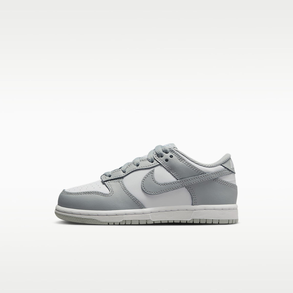 Nike Dunk Low – Blanco/Blanco/Gris humo claro – vista 1