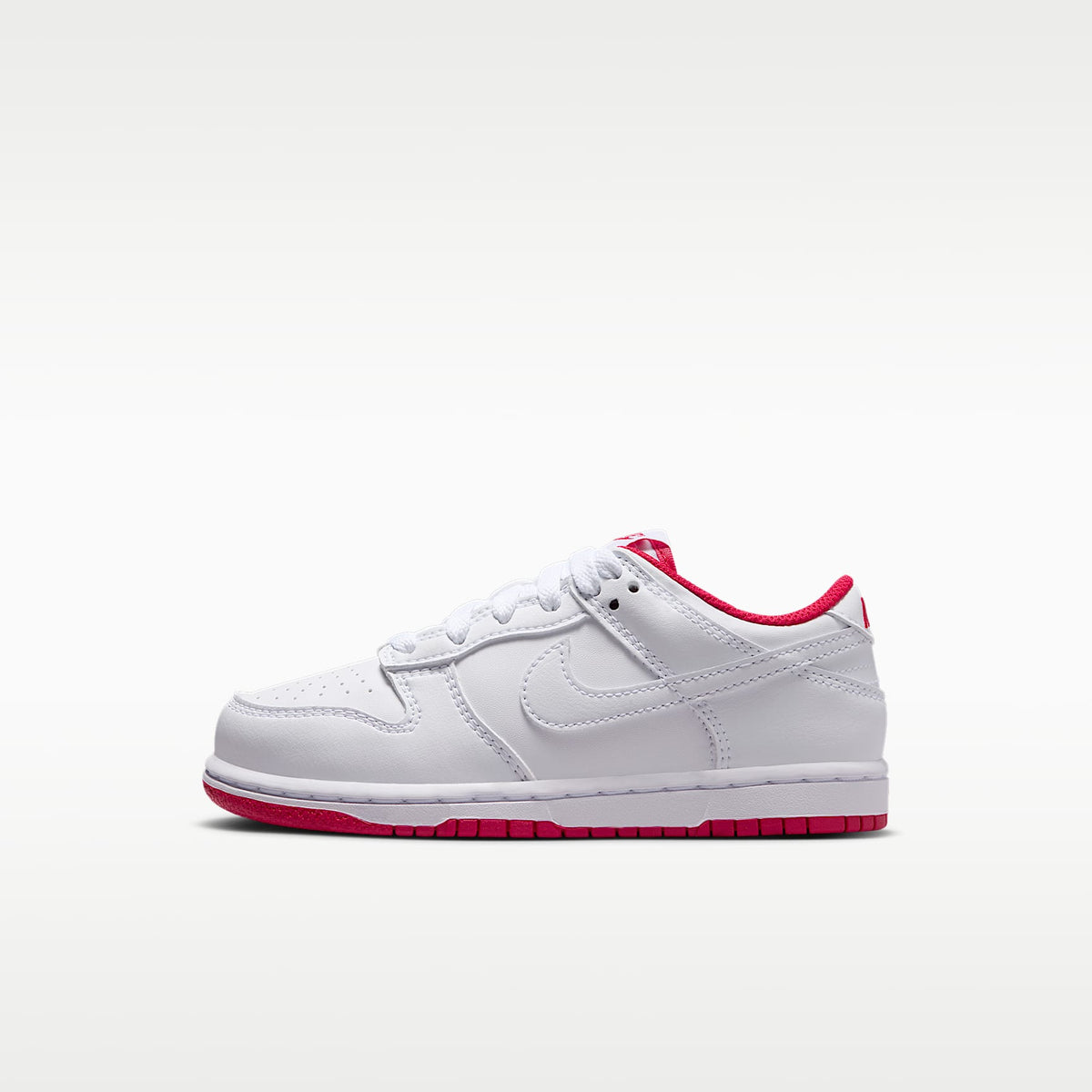 Nike Dunk Low – Blanco/Rojo universitario/Blanco – vista 1