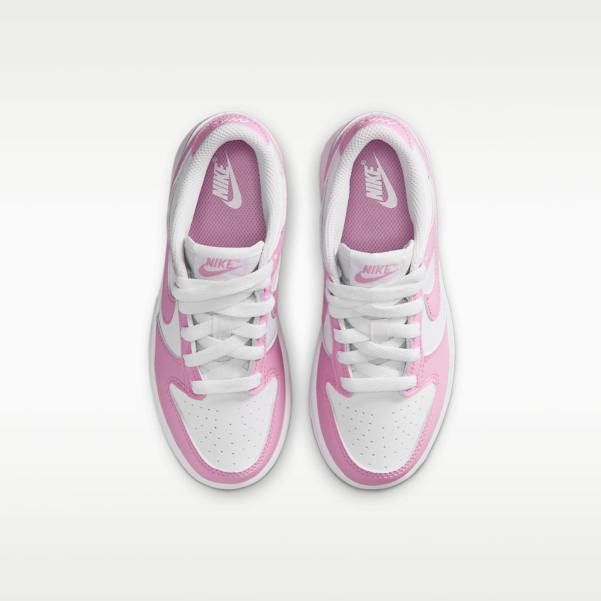 Nike Dunk Low – Blanco/Blanco/Blanco/Rosa amanecer – vista 4
