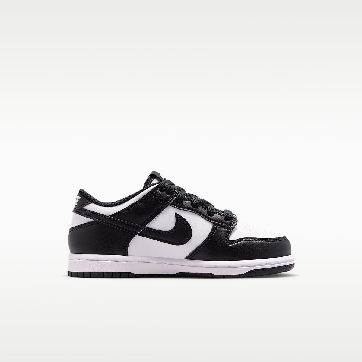 Nike Dunk Low – Blanco/Blanco/Negro – vista 3