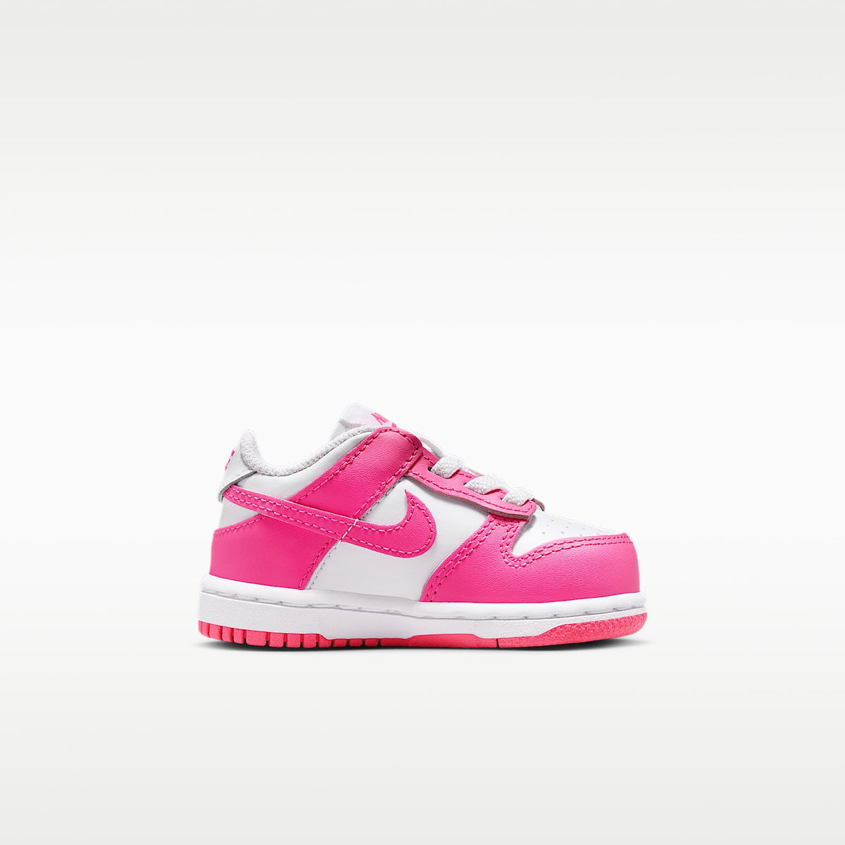 Nike Dunk Low – Blanco/Rosa/Fucsia láser – vista 3