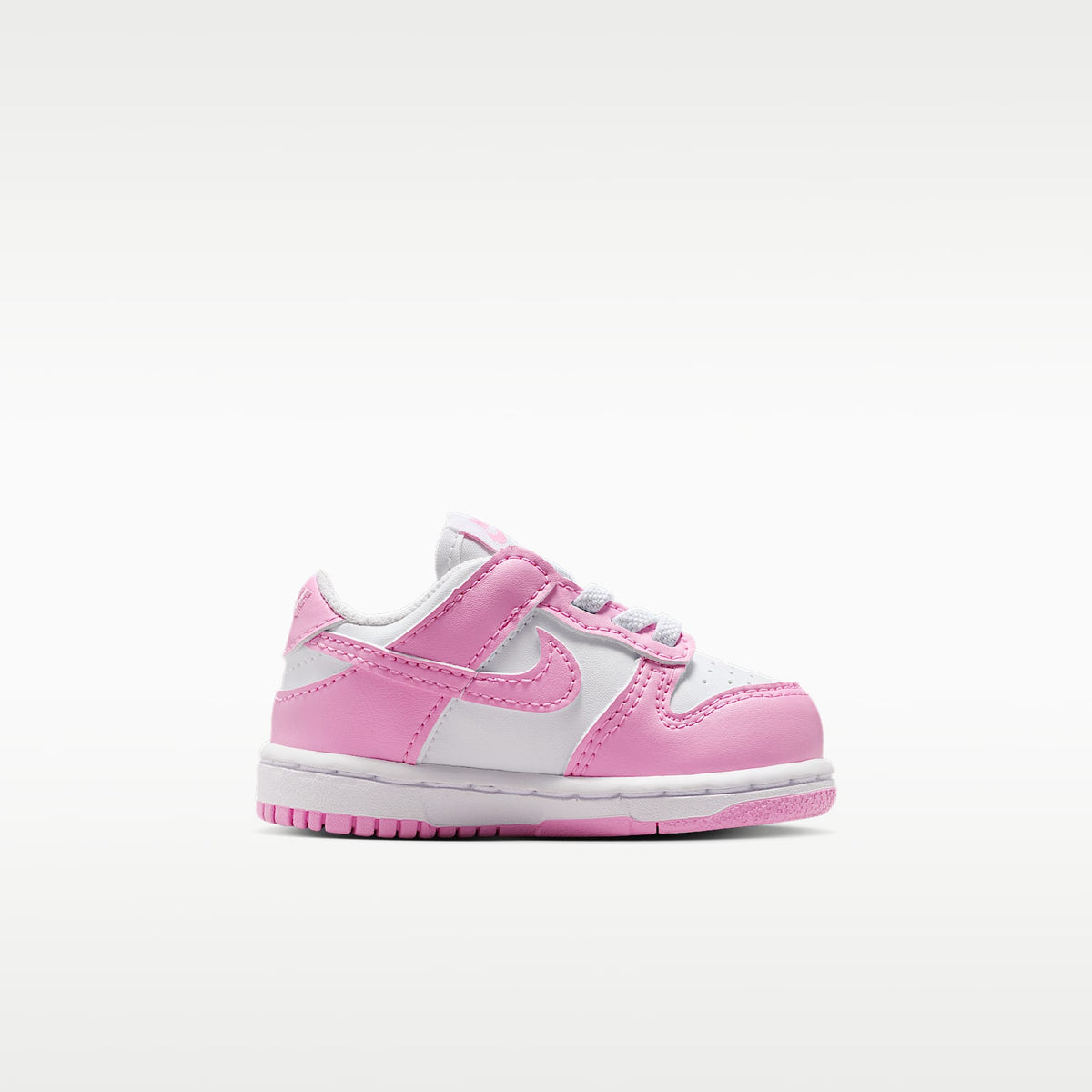 Nike Dunk Low – Blanco/Blanco/Blanco/Rosa amanecer – vista 3