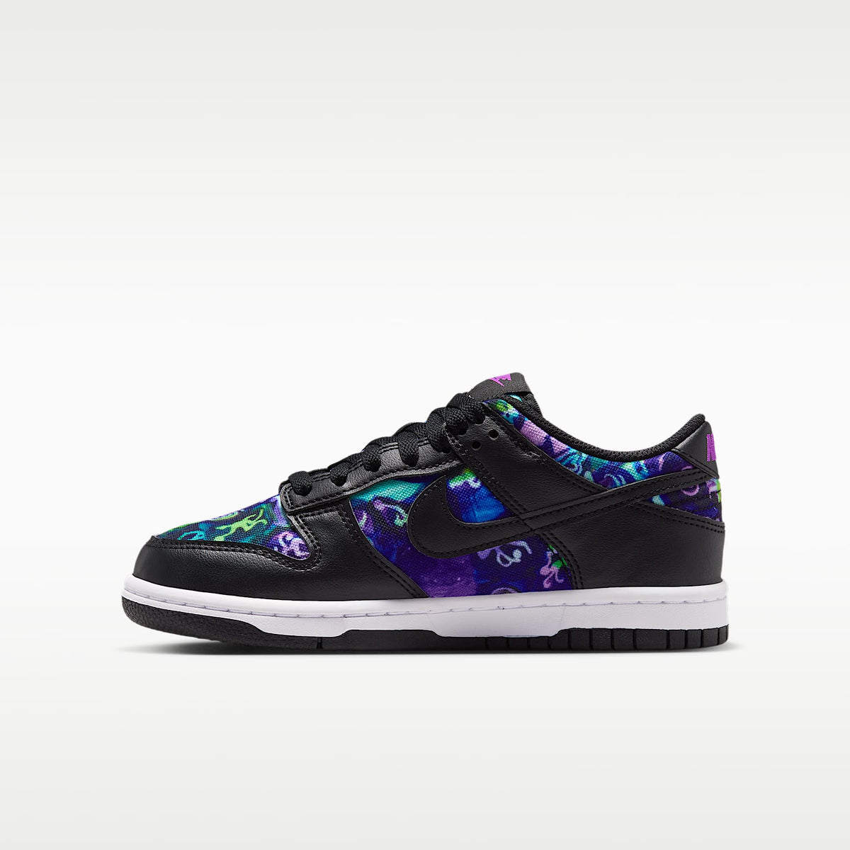 Nike Dunk Low – Multicolor/Morado vivo/Plata metalizado/Negro – vista 1