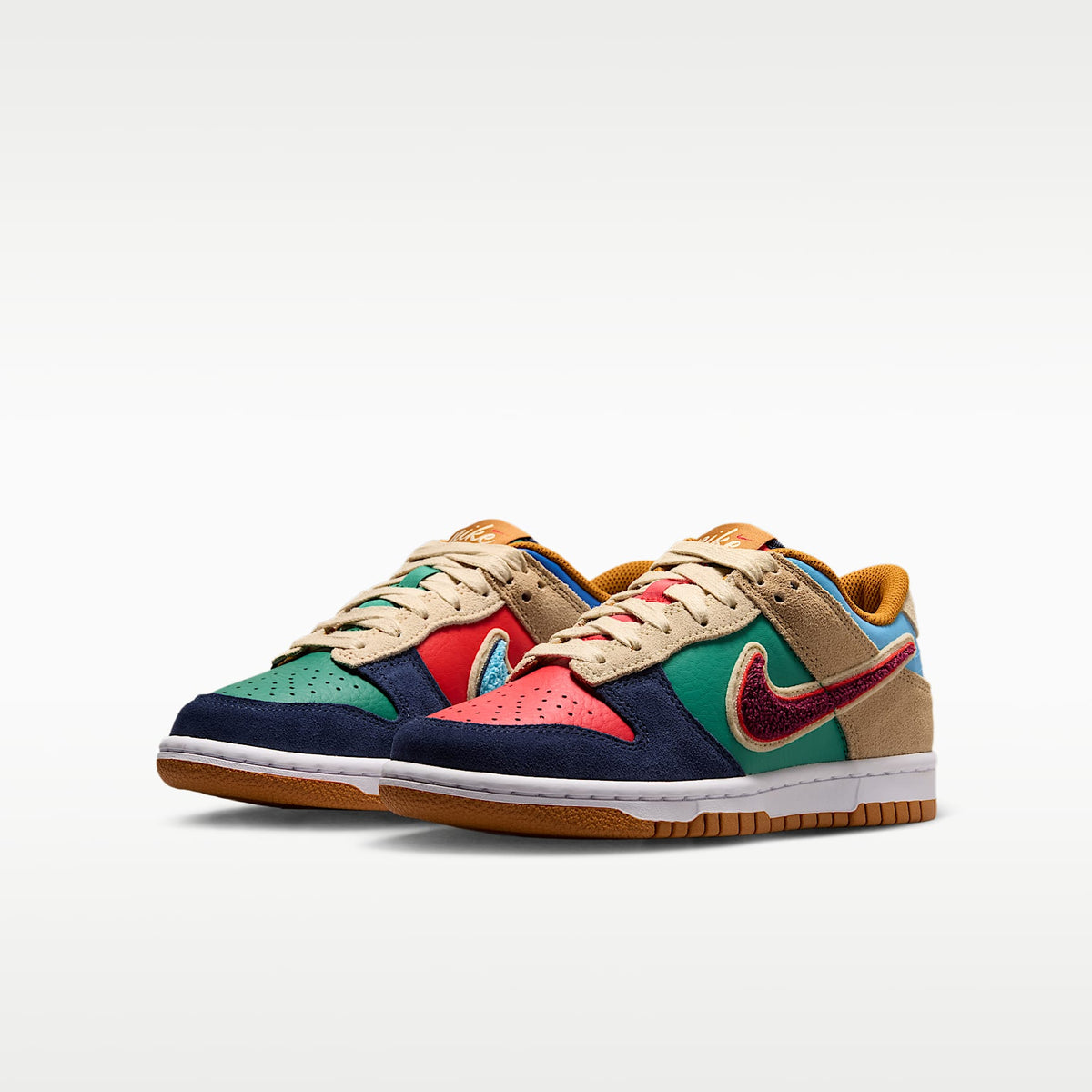 Nike Dunk Low – Azul marino medianoche/Verde ruido/Lino/Rojo velocidad – vista 5