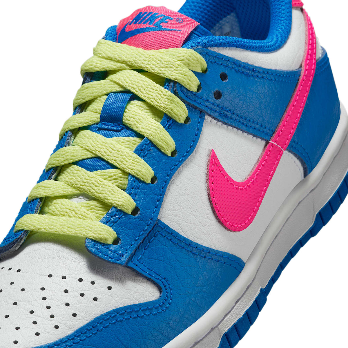 Nike Dunk Low – Azul foto/Blanco/Toque de limón claro/Hiperrosa – vista 7