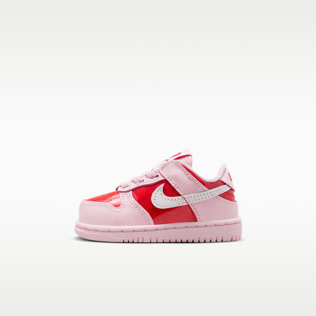 Nike Dunk Low – Espuma rosa/Carmesí claro/Blanco cumbre – vista 1