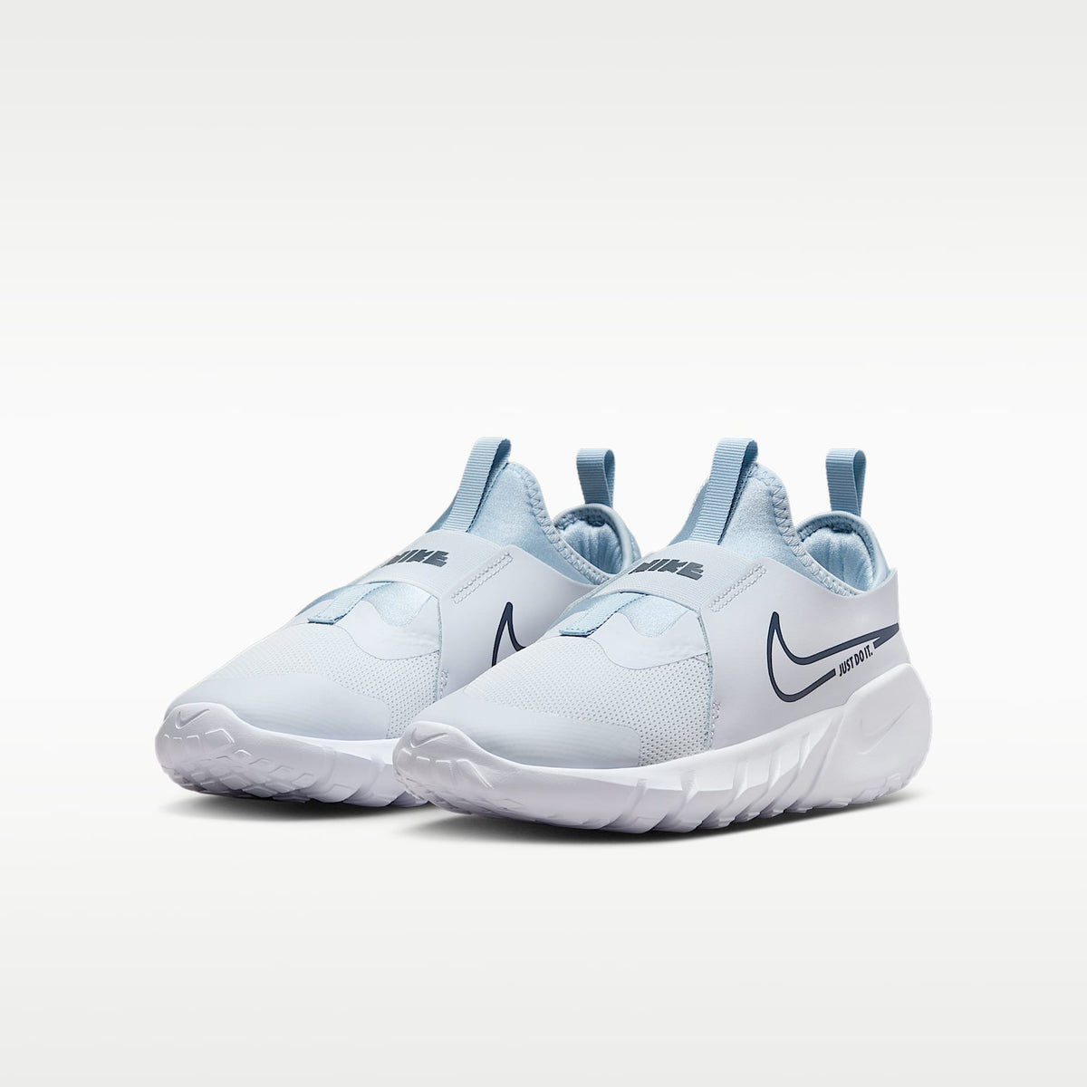 Nike Flex Runner 2 – Gris fútbol/Azul militar claro/Blanco/Azul marino medianoche – vista 5