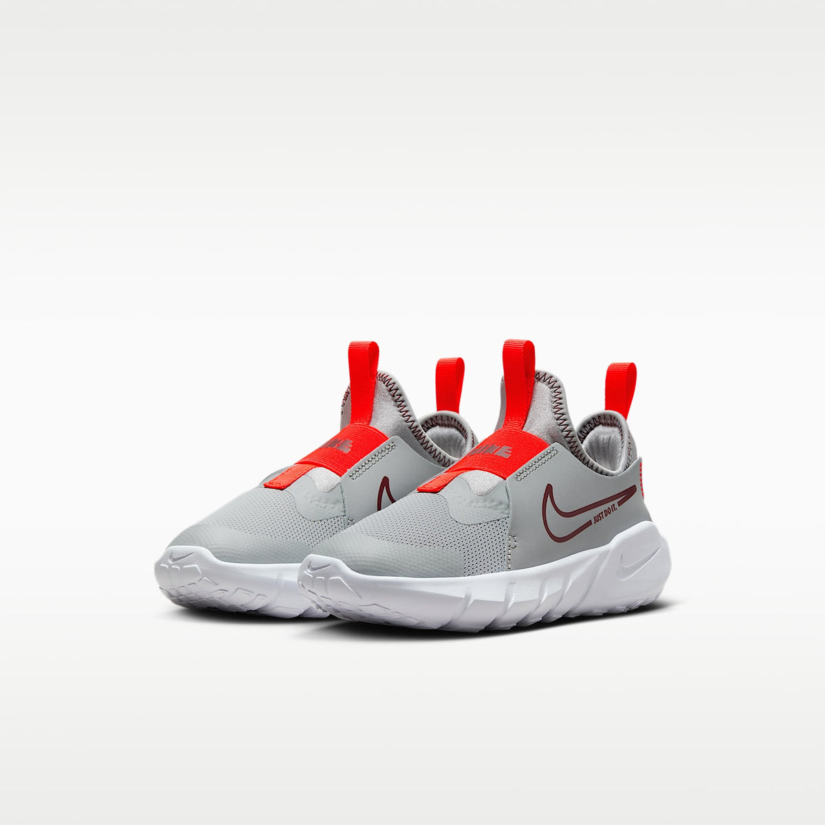 Nike Flex Runner 2 – Gris humo claro/Blanco/Carmesí brillante/Rojo team – vista 5