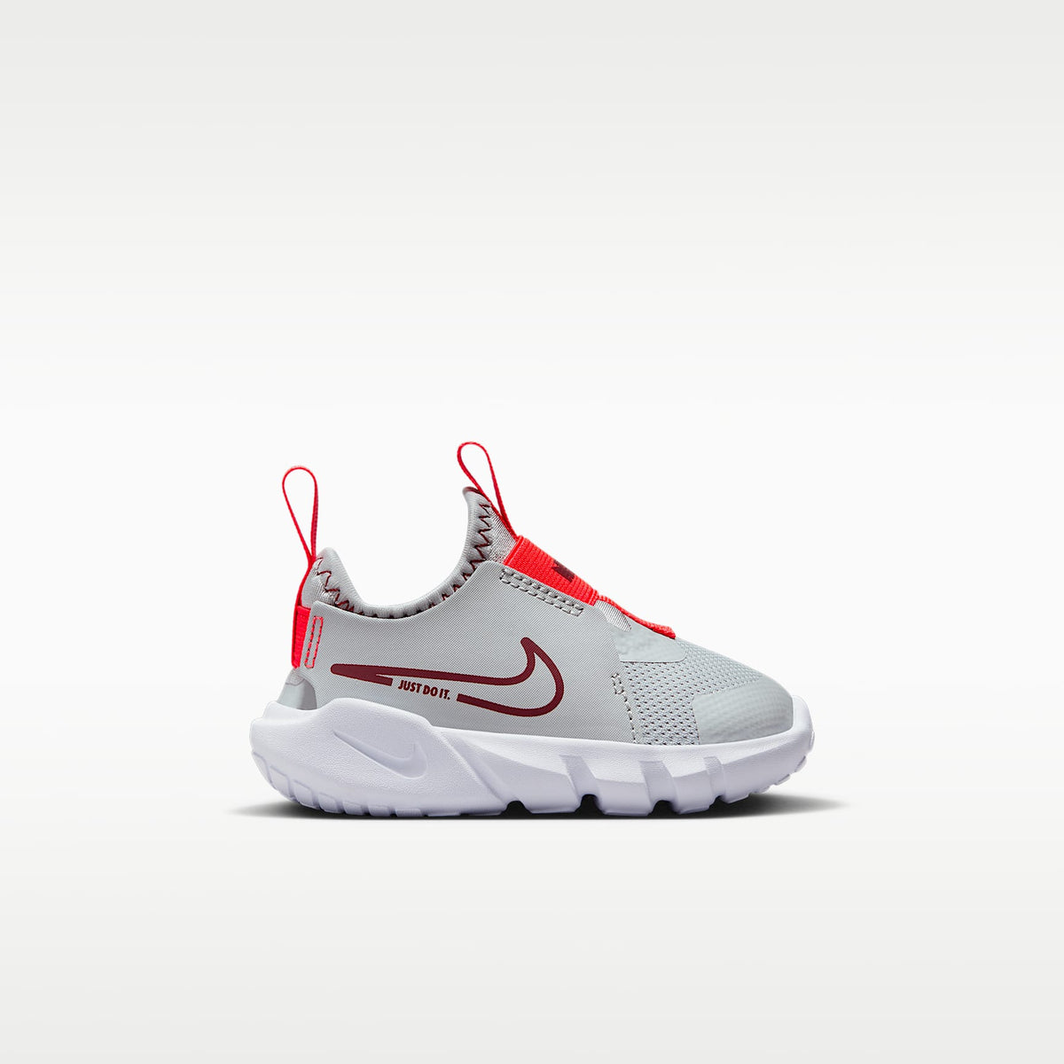 Nike Flex Runner 2 – Gris humo claro/Blanco/Carmesí brillante/Rojo team – vista 3