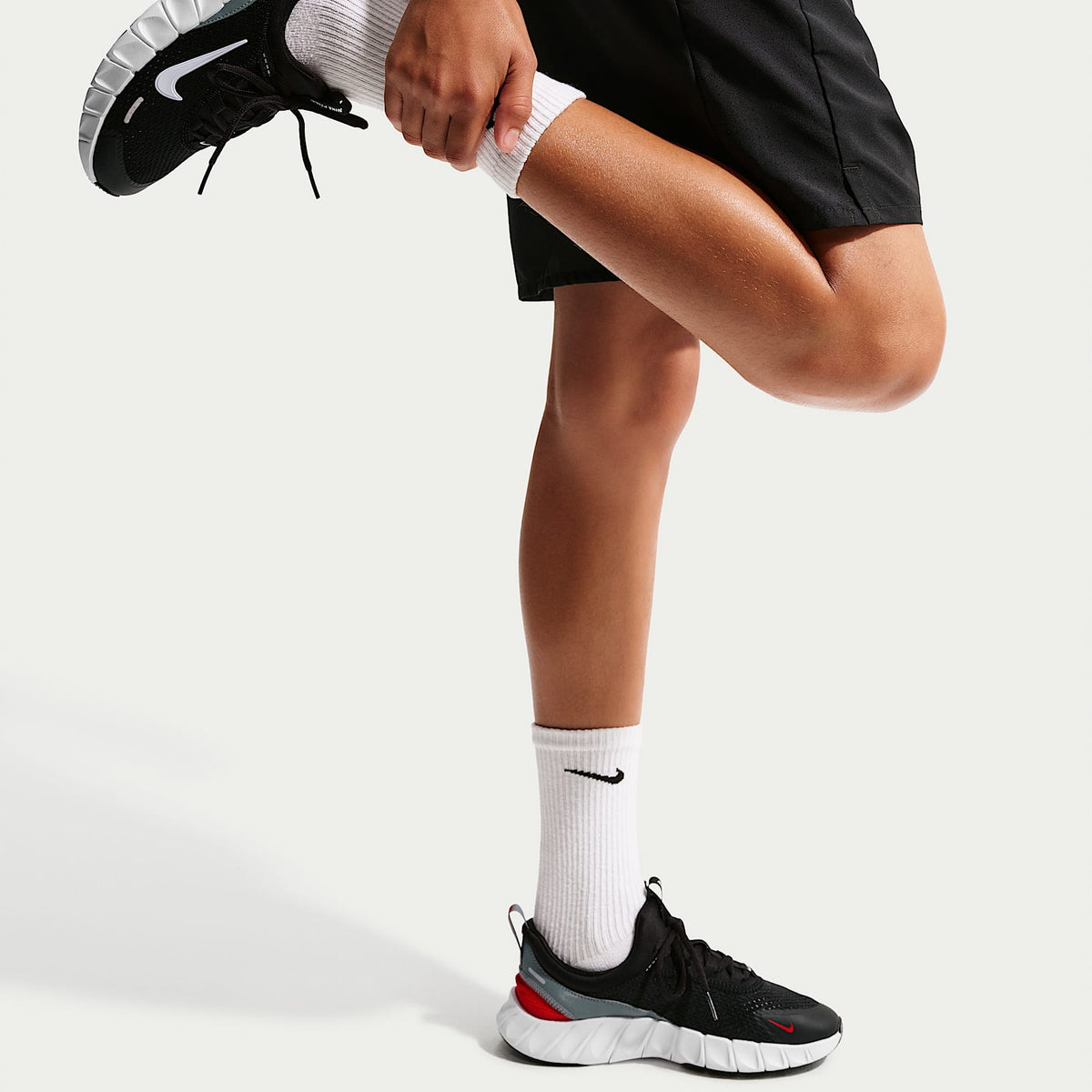 Nike Free Ride – Negro/Gris azulado/Rojo universitario/Blanco – vista 9