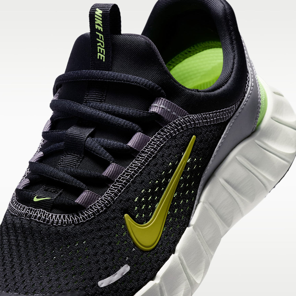 Nike Free Ride – Negro/Punta de Lápiz/Hielo volt/Cuarzo azafrán – vista 7