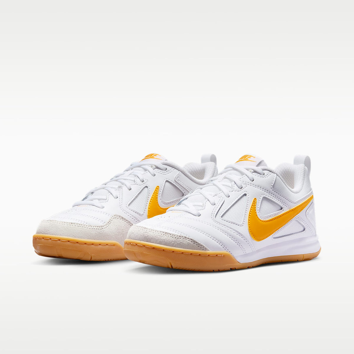 Nike Gato – Blanco/Amarillo goma/Oro universitario – vista 5