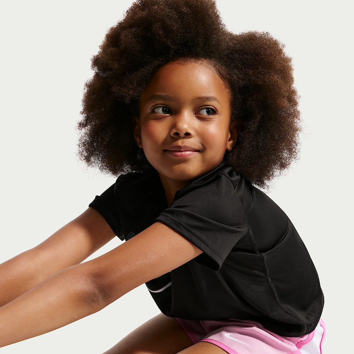 Shorts Dri-FIT Tempo para niños talla pequeña Nike – Rosa amanecer – vista 4