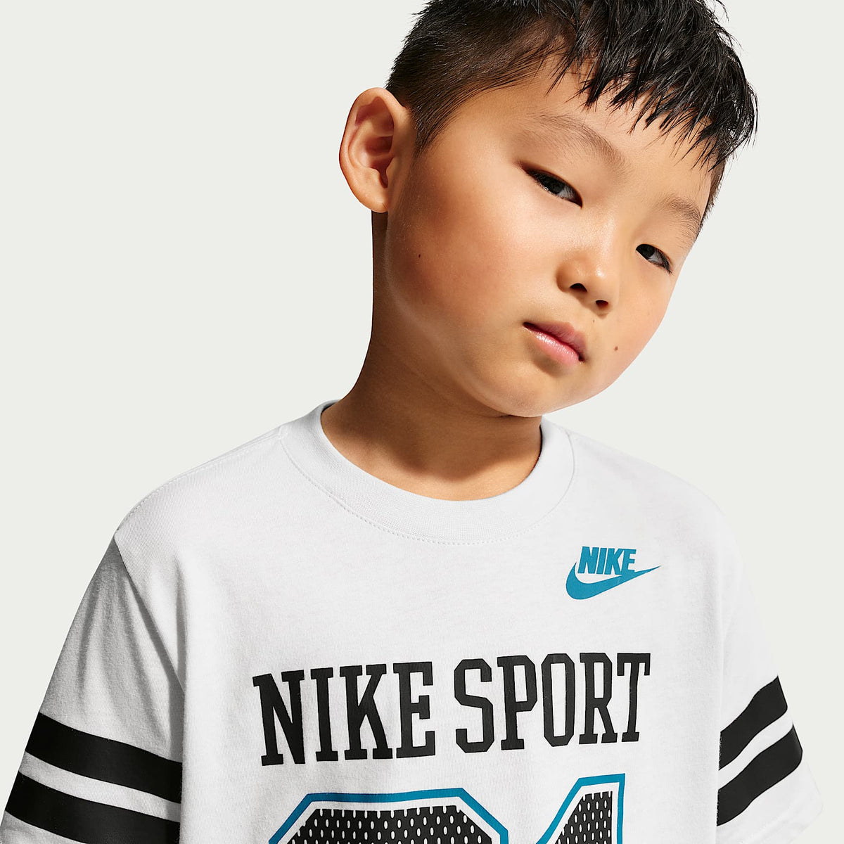 Playera Halftime para niños talla pequeña Nike – Polvo fotón – vista 3