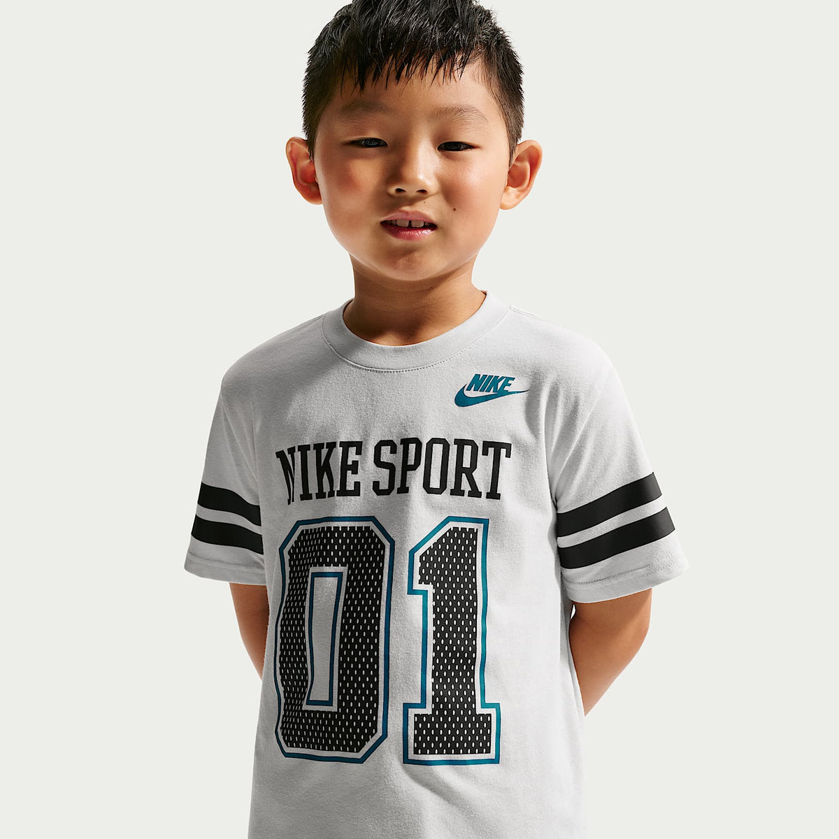 Playera Halftime para niños talla pequeña Nike – Polvo fotón – vista 1