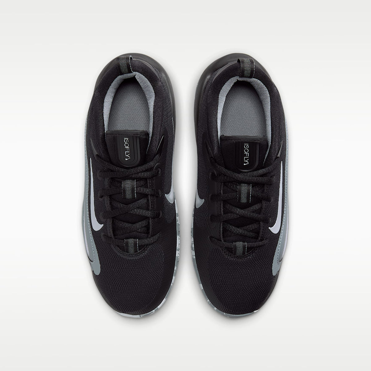 Nike IsoFly – Negro/Gris azulado/Blanco/Gris lobo – vista 4