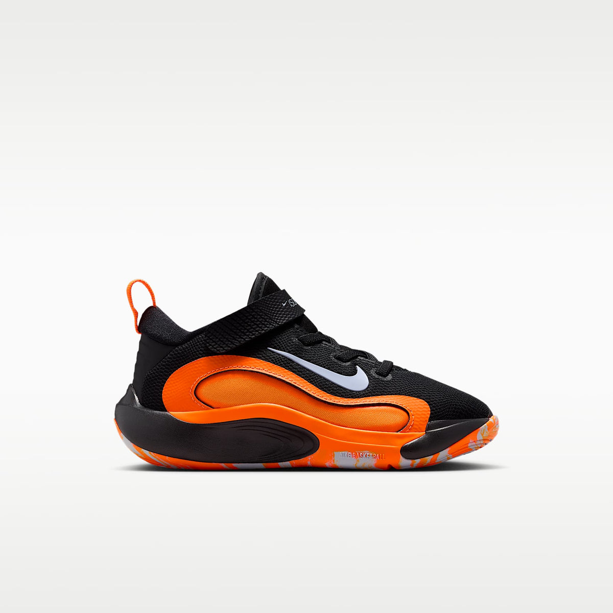 Nike IsoFly – Negro/Naranja total/Cítrico brillante/Fantasma – vista 3