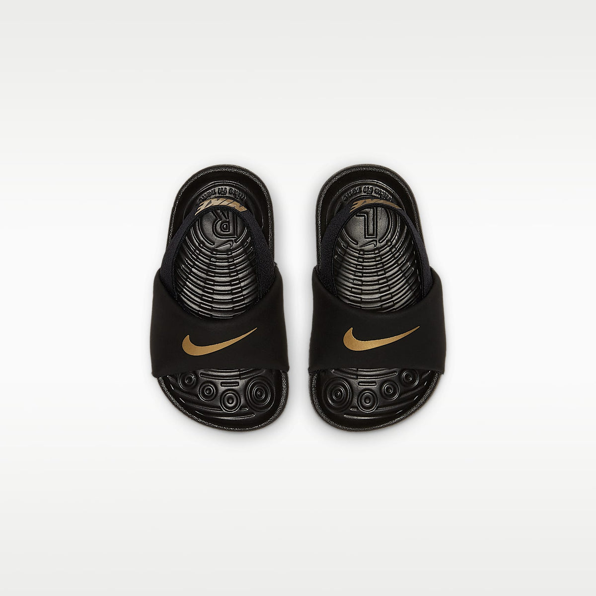 Nike Kawa – Negro/Oro metalizado – vista 1