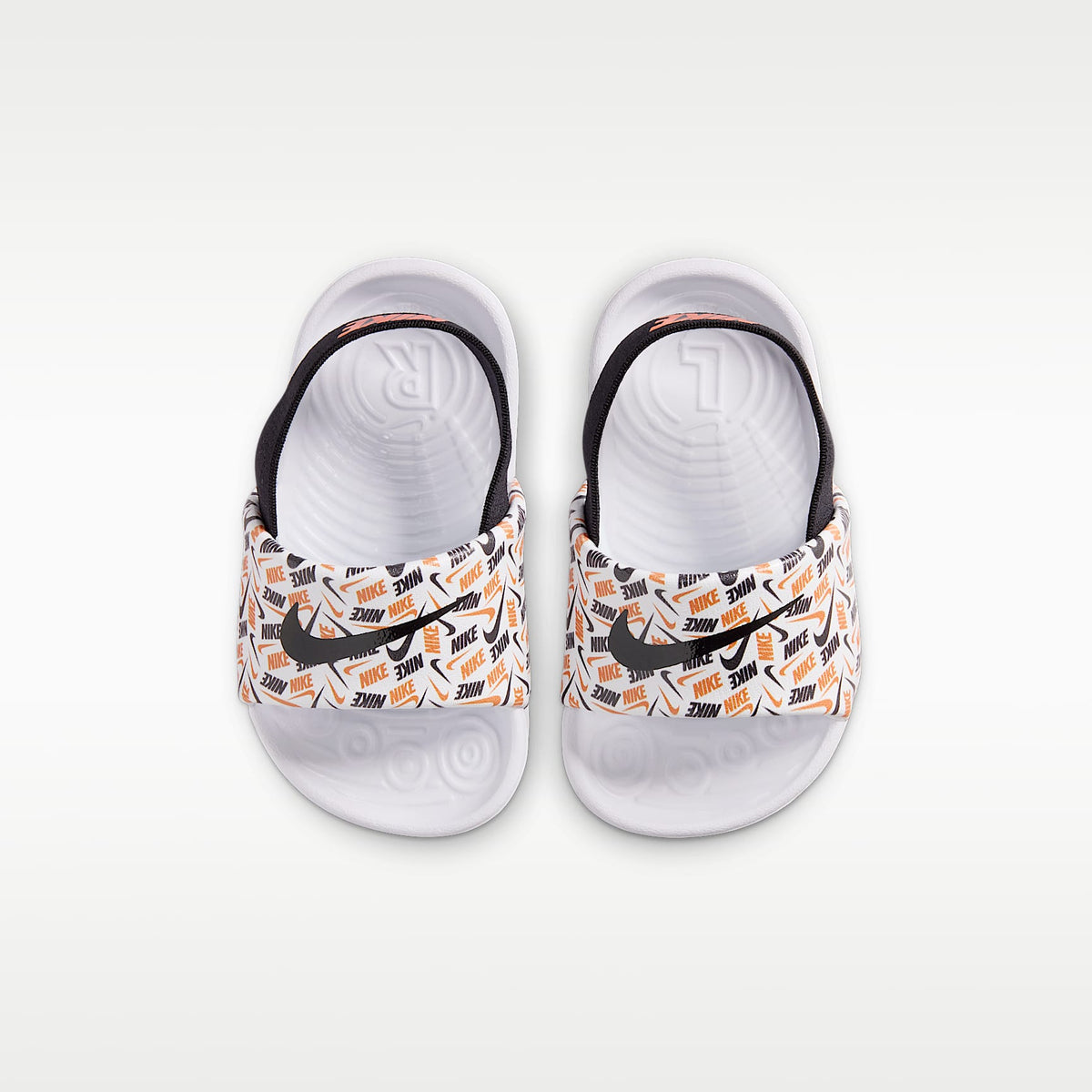 Nike Kawa – Blanco/Naranja total/Negro – vista 5