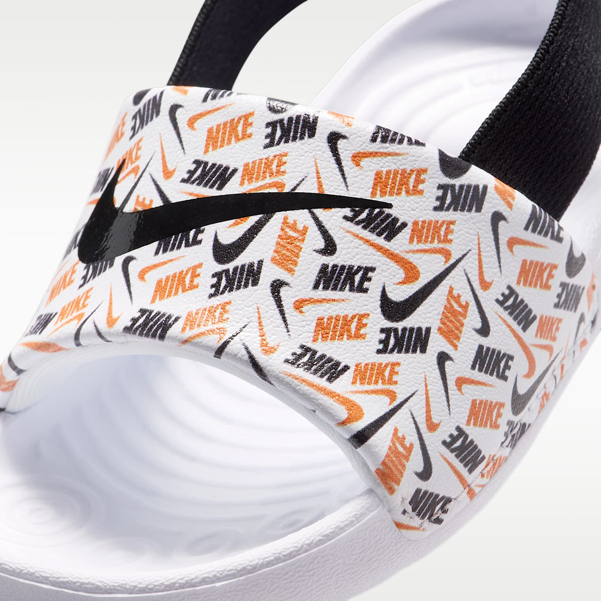 Nike Kawa – Blanco/Naranja total/Negro – vista 6