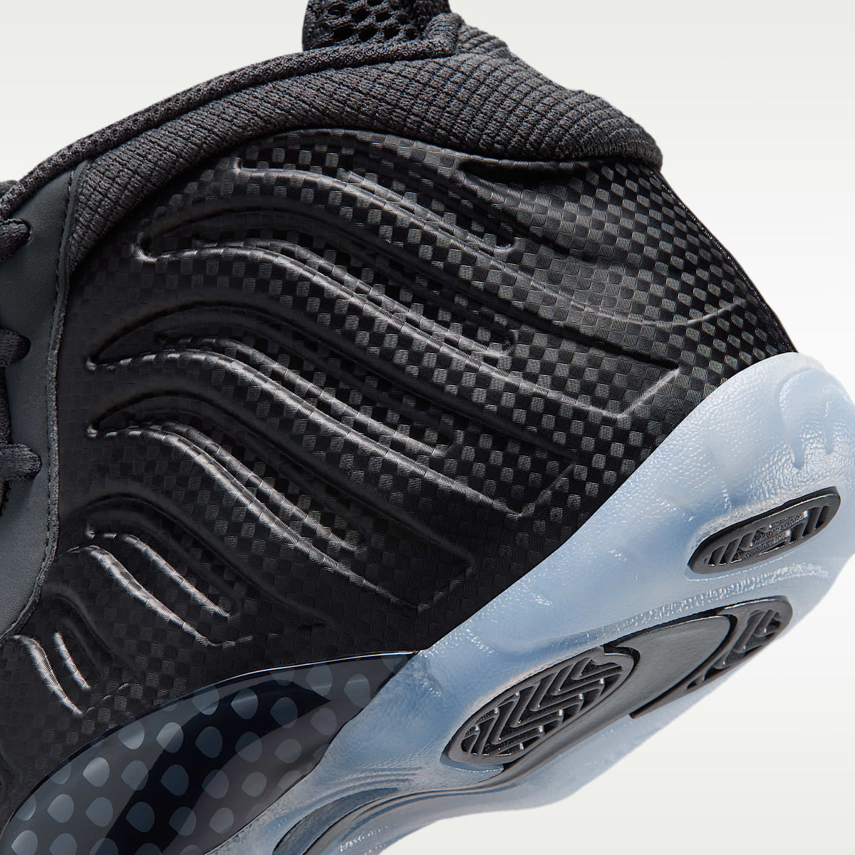 Nike Little Posite One – Negro/Negro/Gris humo oscuro/Negro – vista 8