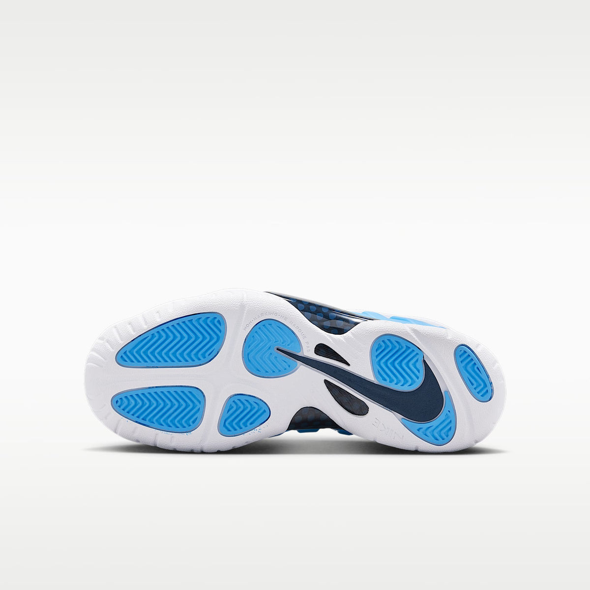 Nike Little Posite Pro – Azul universitario/Blanco/Azul marino medianoche/Blanco – vista 2
