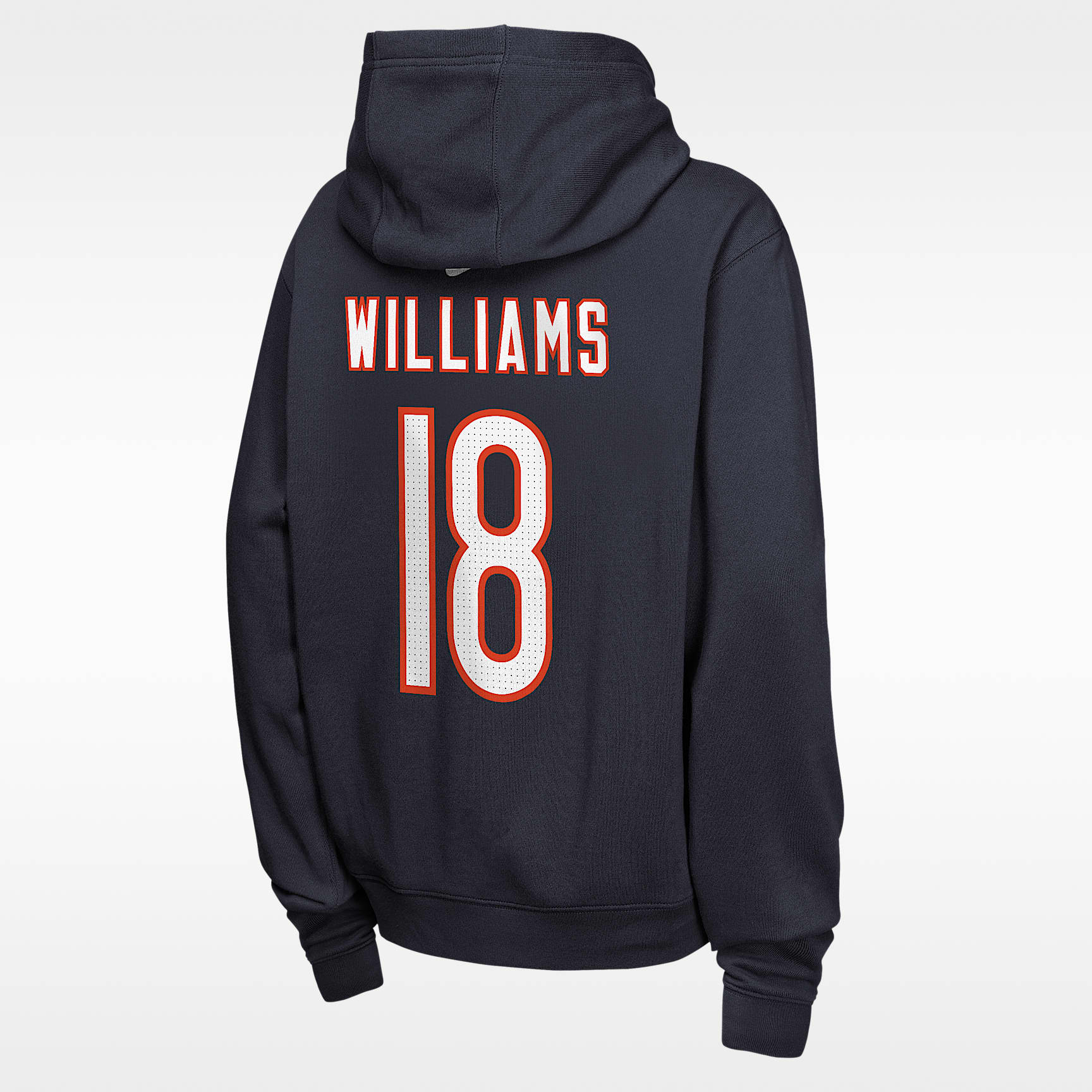 Sudadera con gorro sin cierre Nike de la NFL para niños talla grande Caleb Williams Chicago Bears – Azul – vista 2