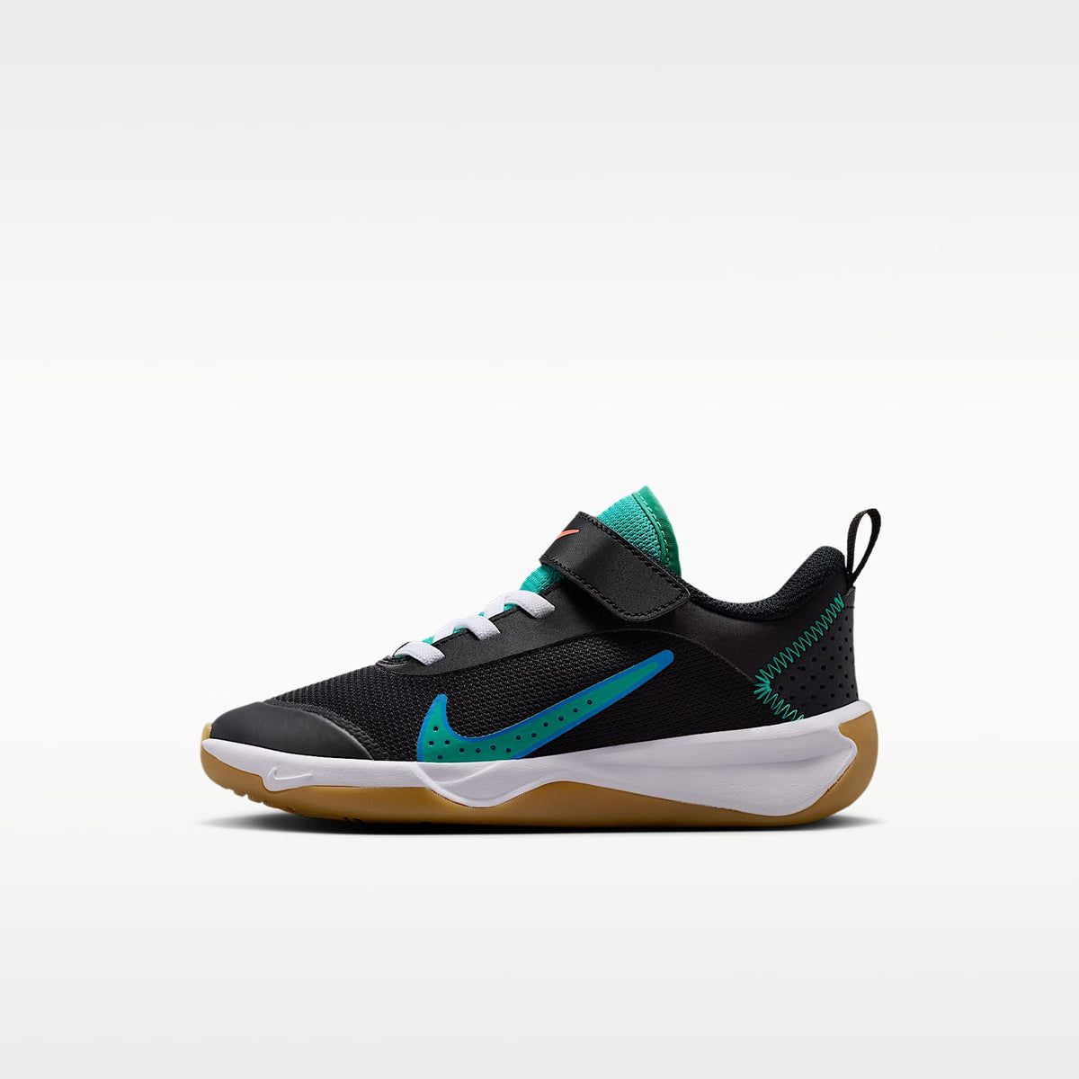 Nike Omni Multi-Court – Negro/Azul cristal/Naranja total/Esmeralda transparente – vista 1